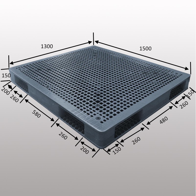 HDDFGNS1513B 1500*1300*150 mm plastic pallet with Grid & double-faced