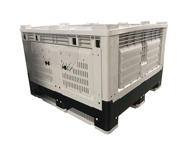 1200*1000*810 Ventilated Transportation Storage Collapsible Plastic Pallet Box 