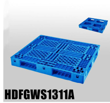 1300*1100 Full Perimeter Open Deck Blue Stackable Plastic Pallet