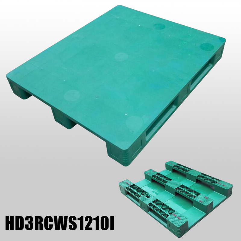 1200 x 1000 Green Heavy Duty Nestable Plastic Rackable Pallets