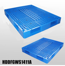 Blue Heavy Duty Reversible Stackable Plastic Pallets for Warehouse
