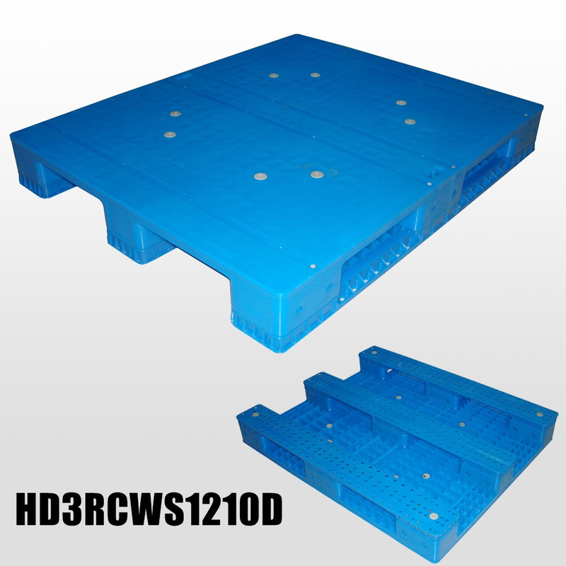 1200 x 1000 Steel Reinforced Closed Deck Rackable Plastic Pallets