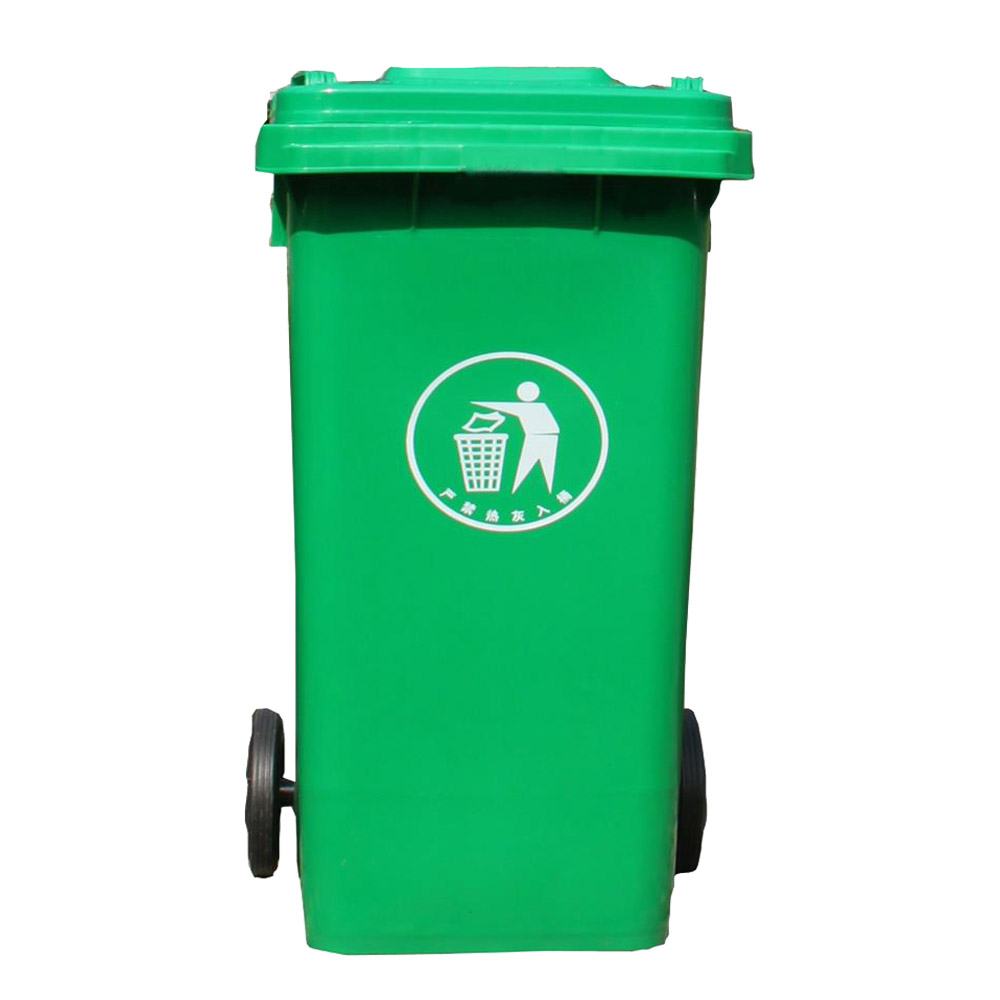 Plastic Bin Garbage Cans Outdoor Garbage Cans with Attached