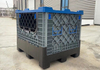 Reusable Plastic Collapsible Pallet Container with Lid