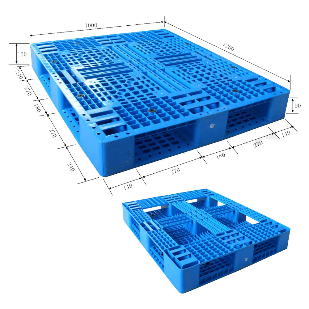 HDFGNS1210A Export Recyclable HDPE Open Deck Plastic Pallet