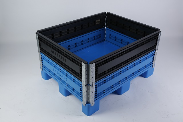 Reusable Solid Euro FLC Foldable Plastic Pallet Box Collars