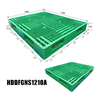 40 x 48 Warehouse Stacked Colored Green Plastic Pallets