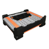 HDPE Stackable Collapsible Plastic Pallet Storage Bin with lids