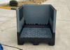1200x1000x980 Solid Foldable Plastic Pallet Storage Box with Lid