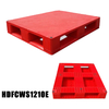 Red Hygienic Polypropylene Euro Flat Top Plastic Pallets