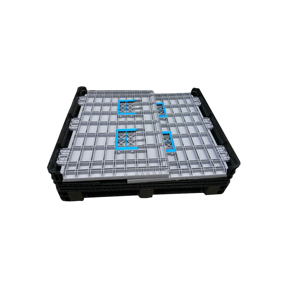 Pallet Box with Lid Large Foldable Collapsible Plastic Pallet Box 