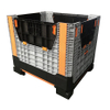 Large Industrial Reinforced Foldable Plastic Storage Pallet Box