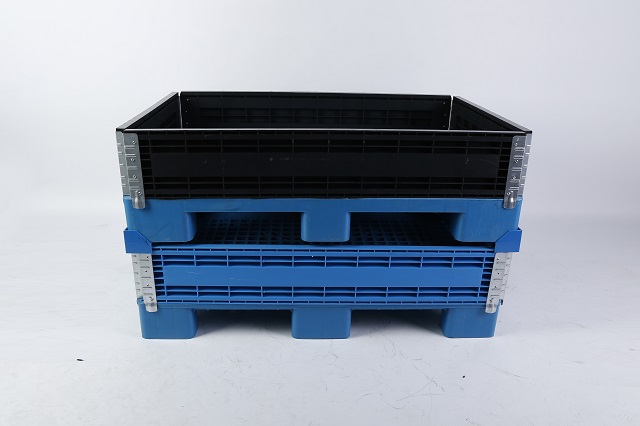 Rigid Stackable Collapsible Plastic Pallet Collars Pack Container