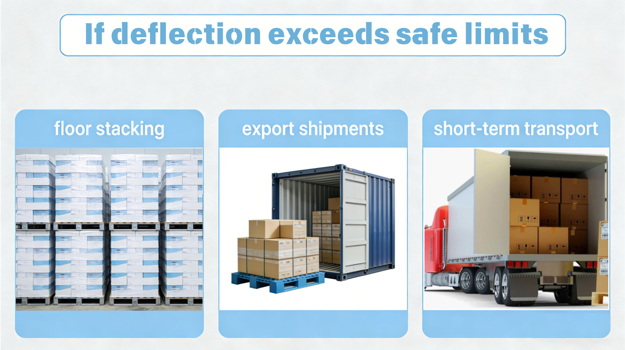If deflection exceeds safe limits (1)