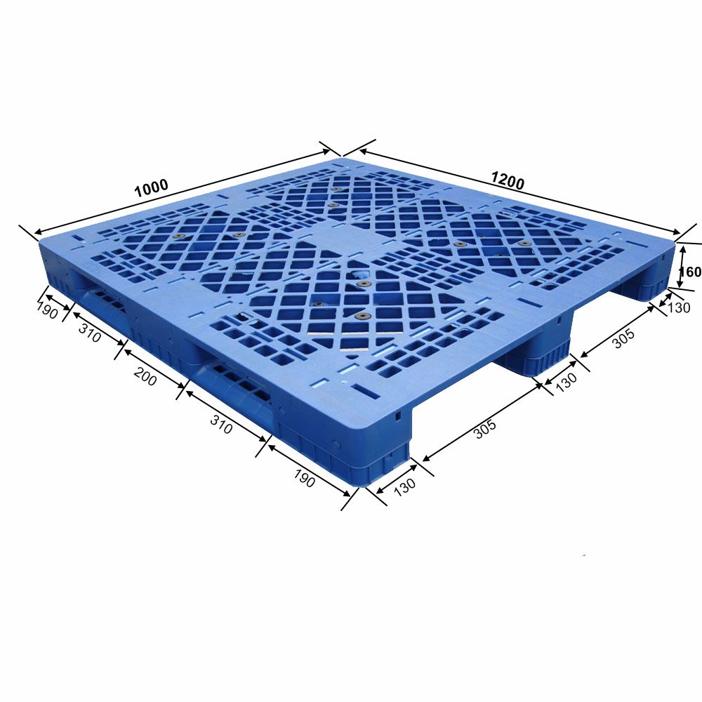  1200*1000 Three Runners Open Deck Heavy-duty Hygeian Plastic Pallet