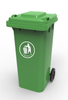  120L Plastic Garbage Can with Wheels