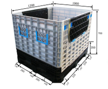 Good Quality Polypropylene Storage Plastic Box for Warehouse Storage
