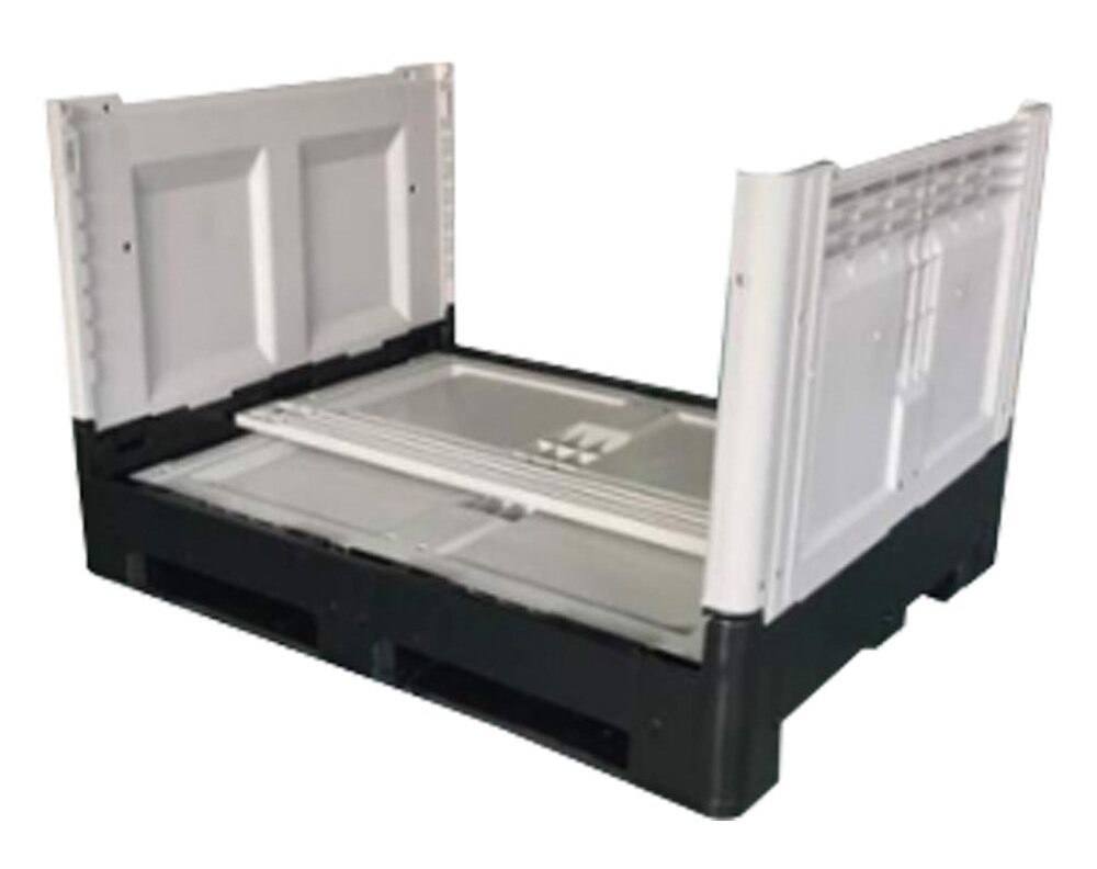 1200x1000x810mm Closed Deck FLC Foldable Plastic Pallet Box