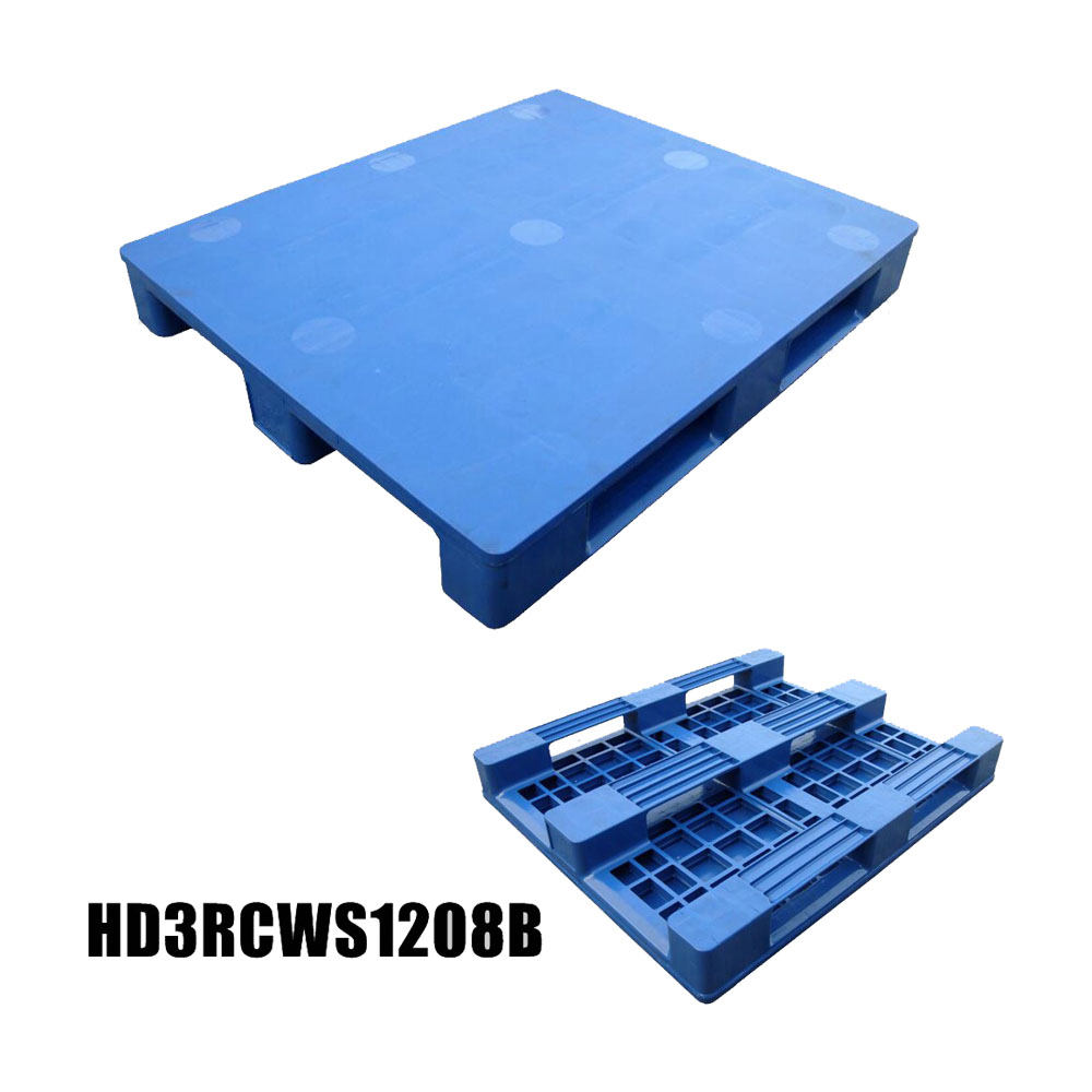 1200*800 Three Runners Closed Deck Durable Heavy Duty Plastic Pallets
