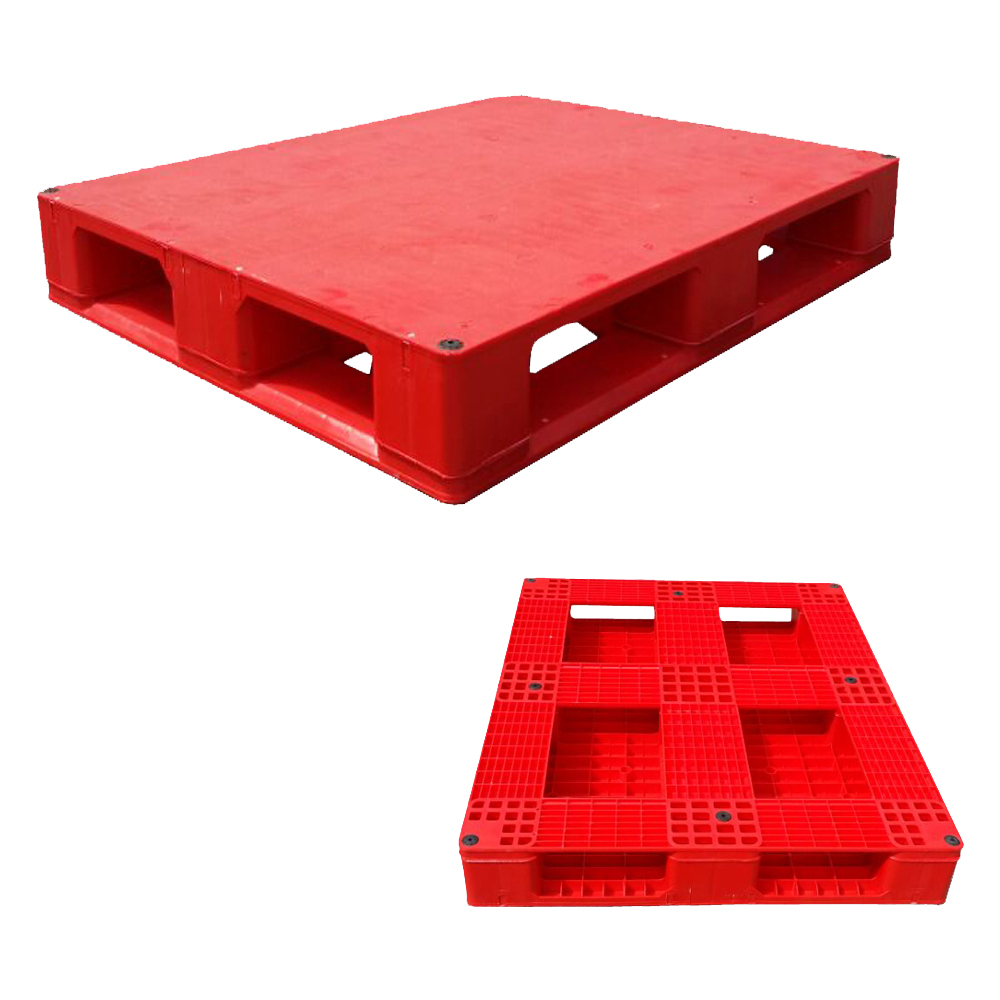 HDFCWS1210E Red Hygienic Polypropylene Euro Flat Top Plastic Pallets
