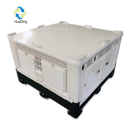 Foldable Plastic Pallet Box Container with Lid