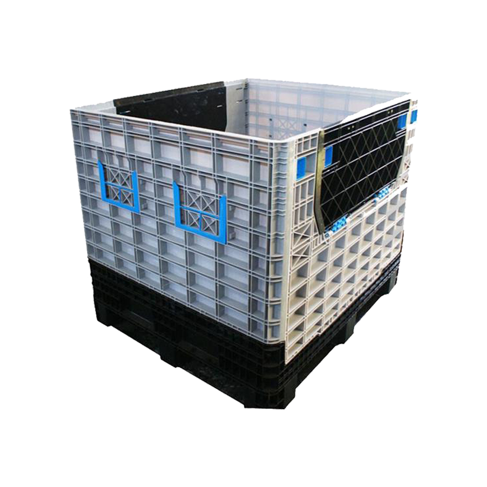 Reusable Rigid Foldable Plastic Pallet Container with Lid
