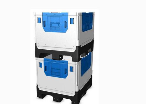 Hygienic Plastic Collapsible Pallet Bins for Fresh Packaging