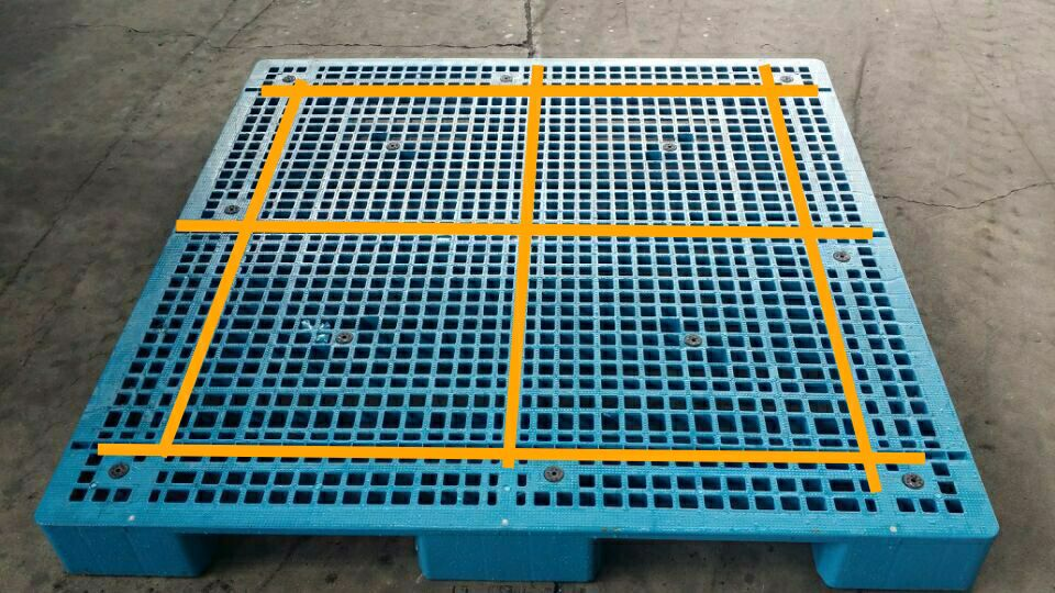 steel einforced plastic pallets