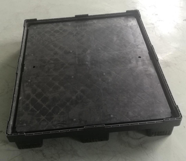 Foldable Euro Plastic Sleeve Pack Box with Injection Pallet