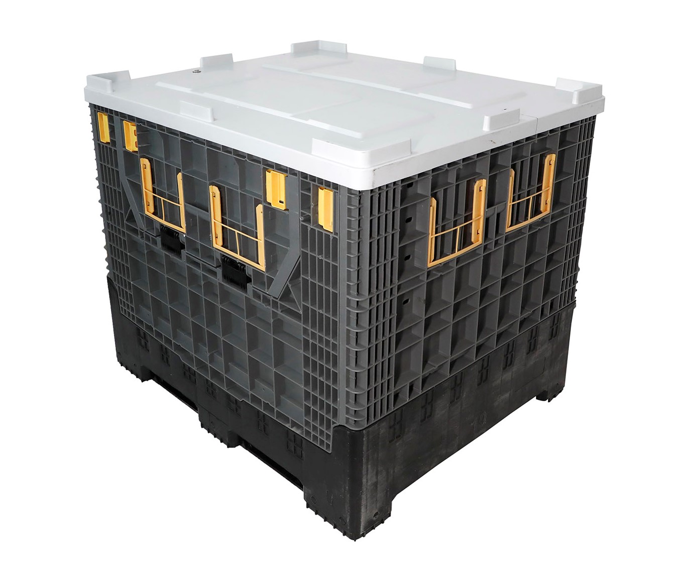 collapsible HDPE Heavy Duty Transport Plastic Pallet Box with lid