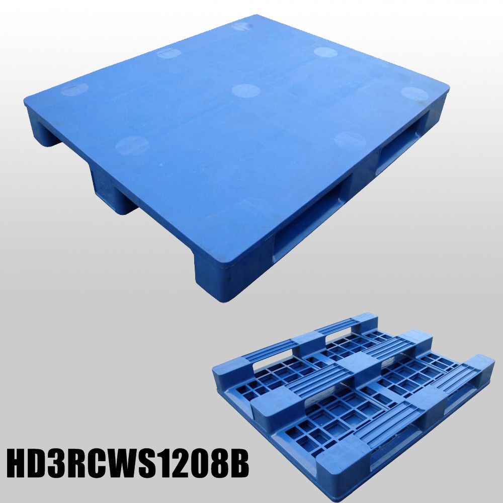1200*800*150 mm plastic pallets with 3 runners and closed deck
