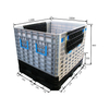 1200x1000x860mm Reusable Industrial Rigid Collapsible Plastic Pallet Box