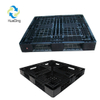 1200*800 Full Perimeter Open Deck Rackable Black Plastic Pallets