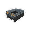 Solid Collapsible Plastic Pallet Storage Box for Warehouse
