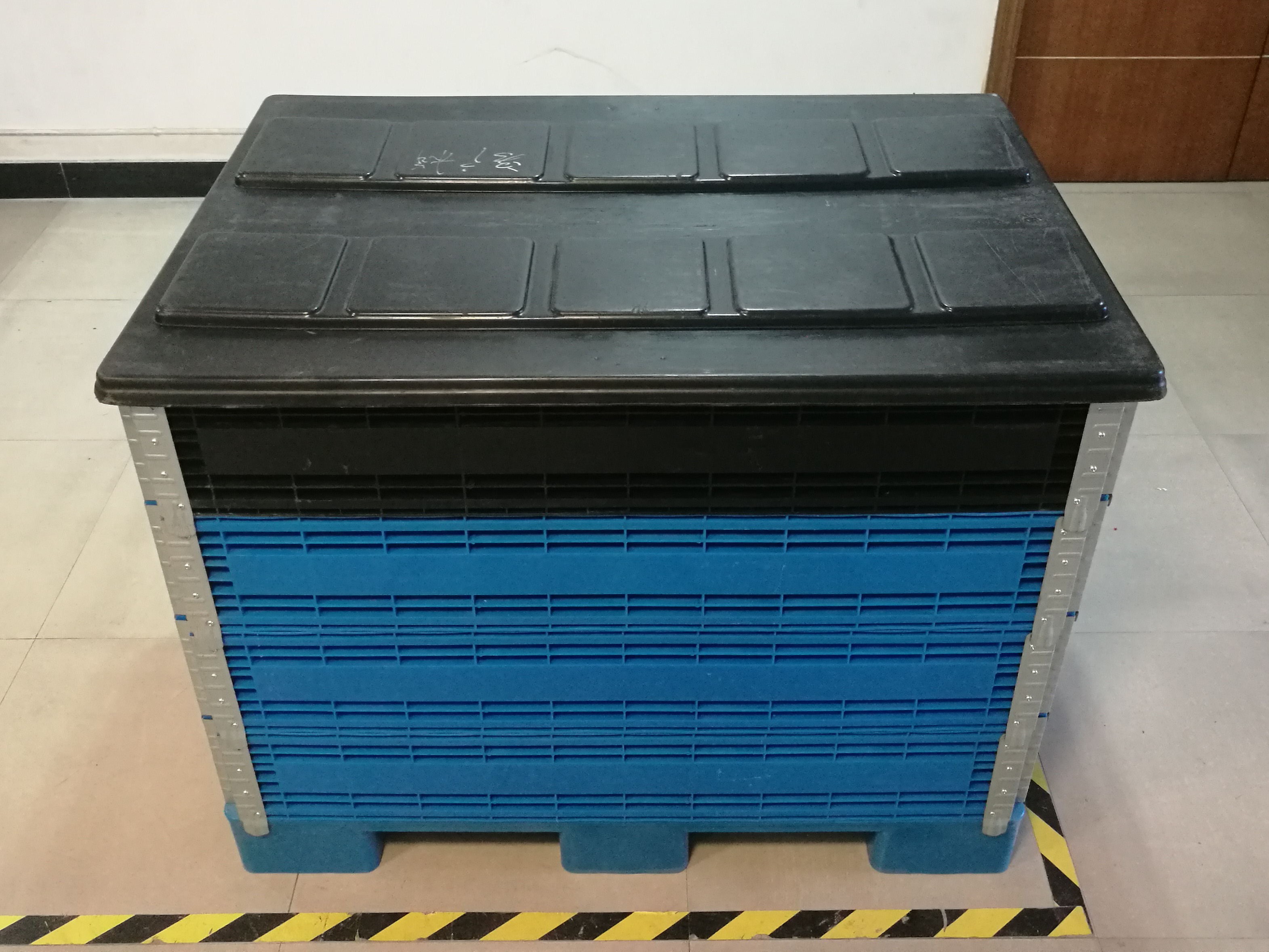 stackable Customized Collapsible Plastic Pallet Collars Storage Box with lid