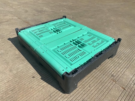 mesh Euro Collapsible Plastic Pallet Box with Lid