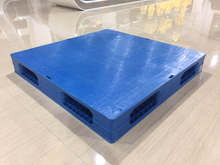 1100 x 1100 Blue HDPE Reversible Stackable Plastic Warehouse Pallets