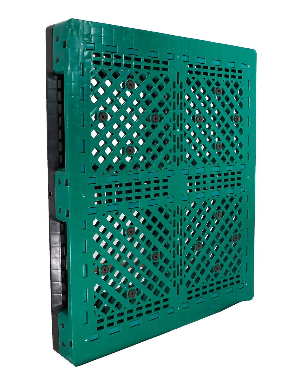 HDFGWS1210C 48 x 40 Green Colored Stackable Heavy Duty Plastic Pallets