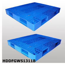 1300*1100 Double-faced Open Deck Stackable Heavy Duty Blue Plastic Pallet