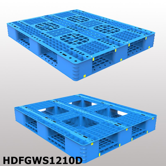 1200x1000 UK Standard Size Stackable Open Deck Plastic Pallet 