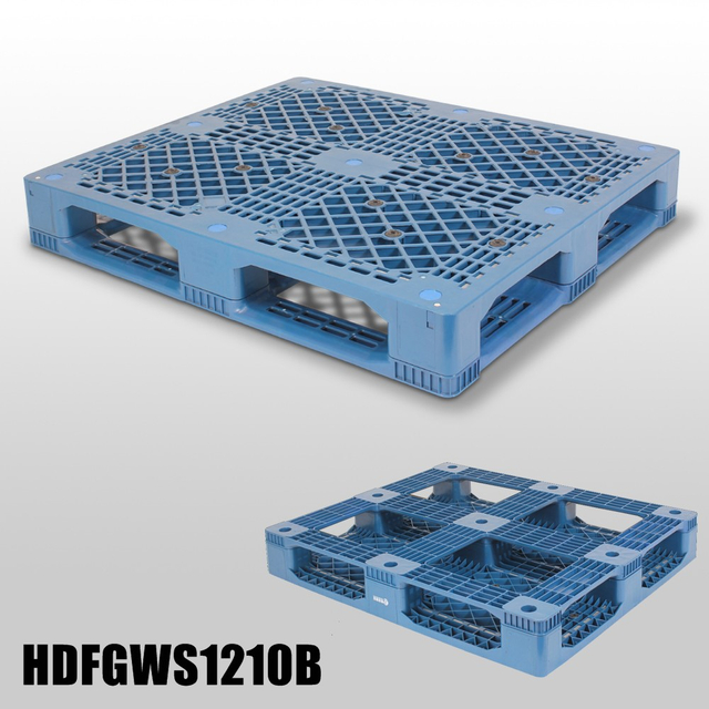 Reusable Blue Heavy Duty Stackable Euro Plastic Pallets