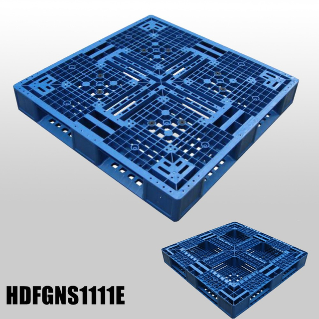 1100x1100 Polyethylene Injection Molded Stackable Plastic Skid Pallet