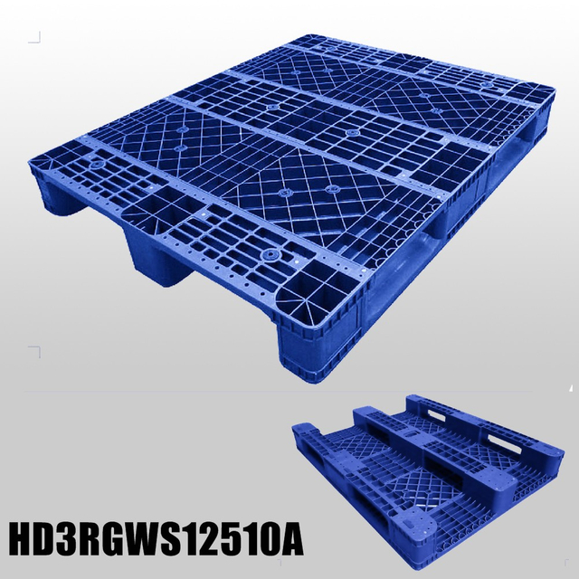 1250*1000*150 mm Industry plastic pallet with 3 runners and open deck