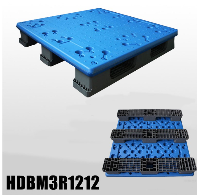 Extra high load capacity blow molding plastic pallet 1200x1200x150mm