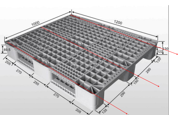 3Runners Grid Rackable Plastic Pallet Plastic Floor Pallet - Buy ...