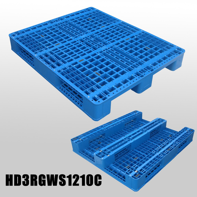 1200*1000*150 mm Industry plastic pallet with 3 runners and mess deck