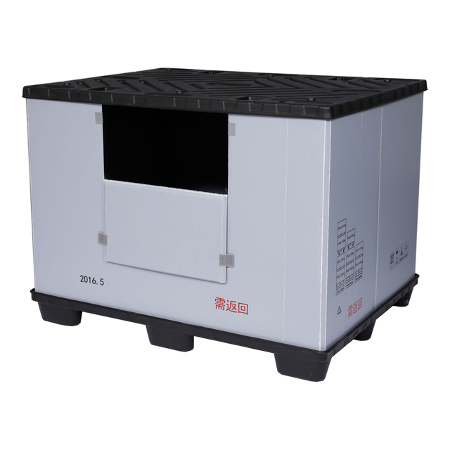 Pallet Sleeve Box PP Plastic Pallet Box with Casting Lid And Pallet