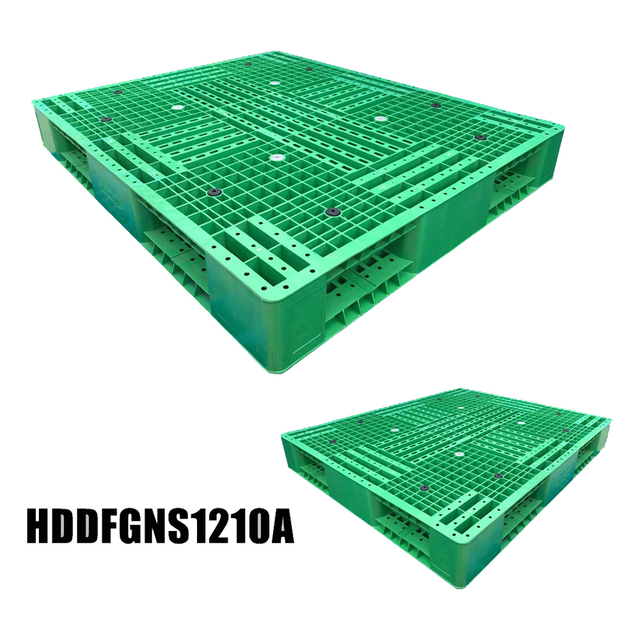 40 x 48 Warehouse Stacked Colored Green Plastic Pallets