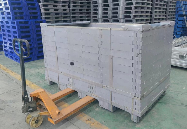 2180x1120x1100 Large Rackable Collapsible Plastic Splicing Pallet Box