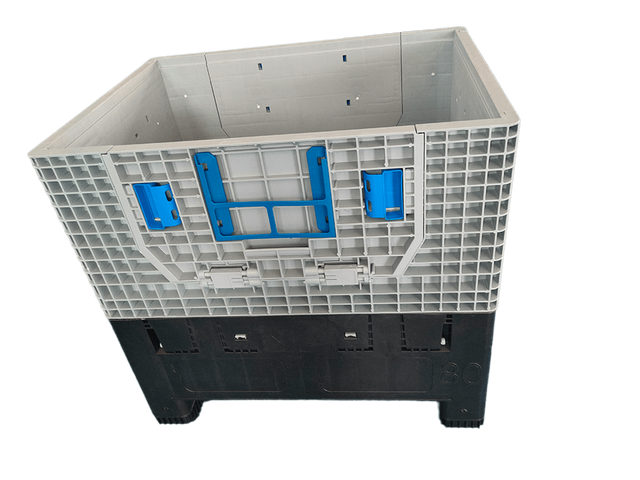 800x600x760 Reusable Solid FLC Foldable Plastic Pallet Box